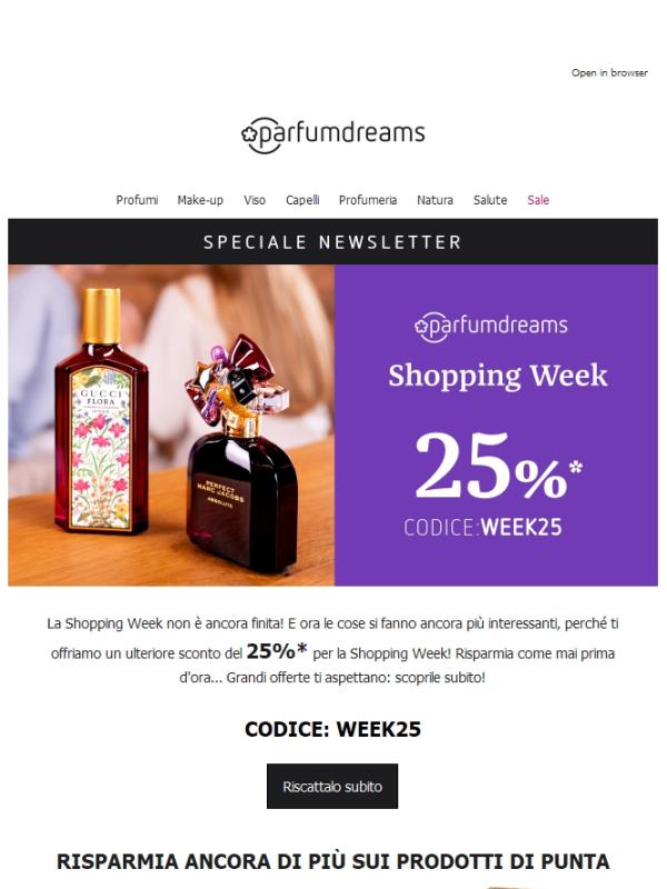 25%*: gli sconti aumentano!😍