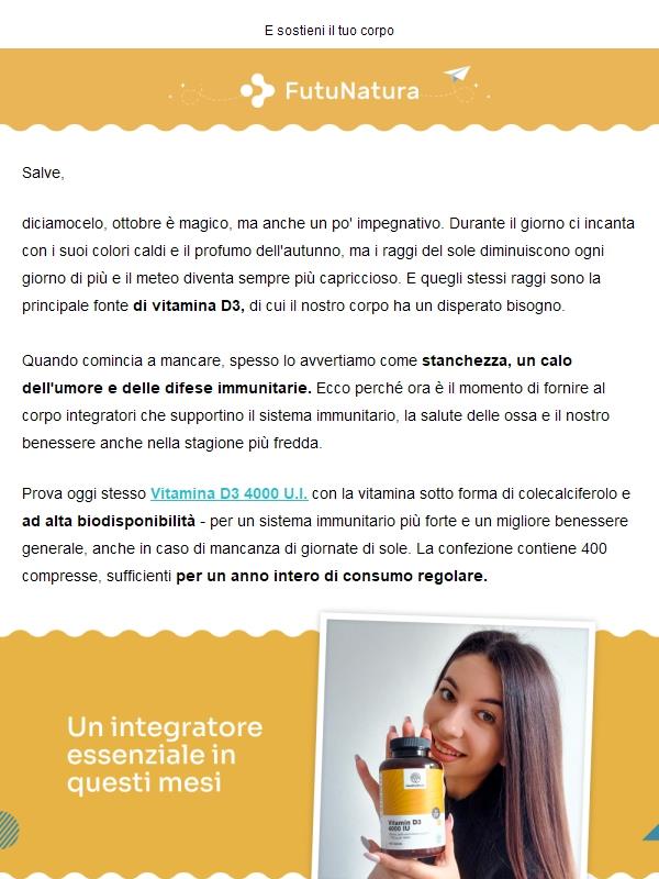 Fai il pieno di vitamina D3 🌞