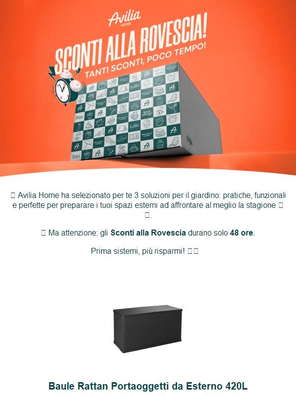 Ciao, gli Sconti alla Rovescia sono iniziati! ⏳