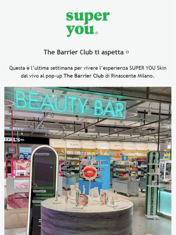 Ultimi giorni per entrare nel Barrier Club! 💚