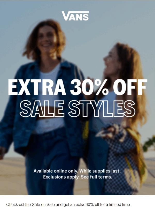 Extra 30% off sale styles online