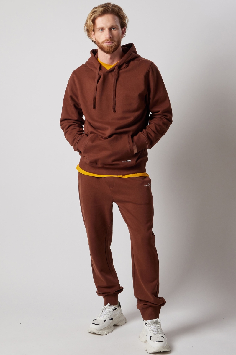 Set Felpa Felpata con Cappuccio + Joggers Felpati