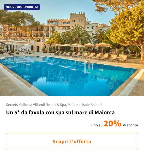 Un 5* da favola con spa sul mare di Maiorca