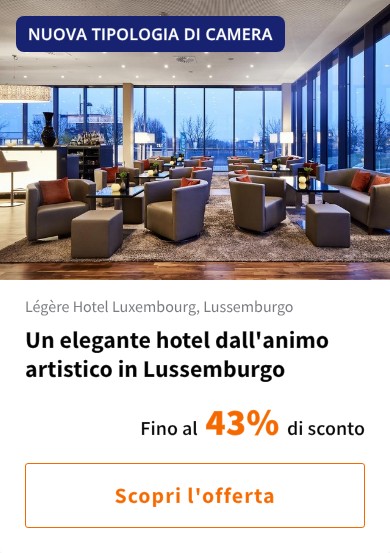 Un elegante hotel dall&#x27;animo artistico in Lussemburgo