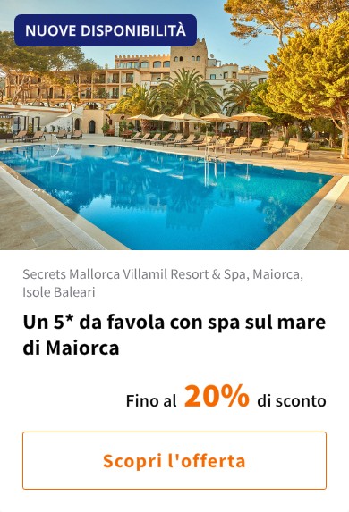 Un 5* da favola con spa sul mare di Maiorca