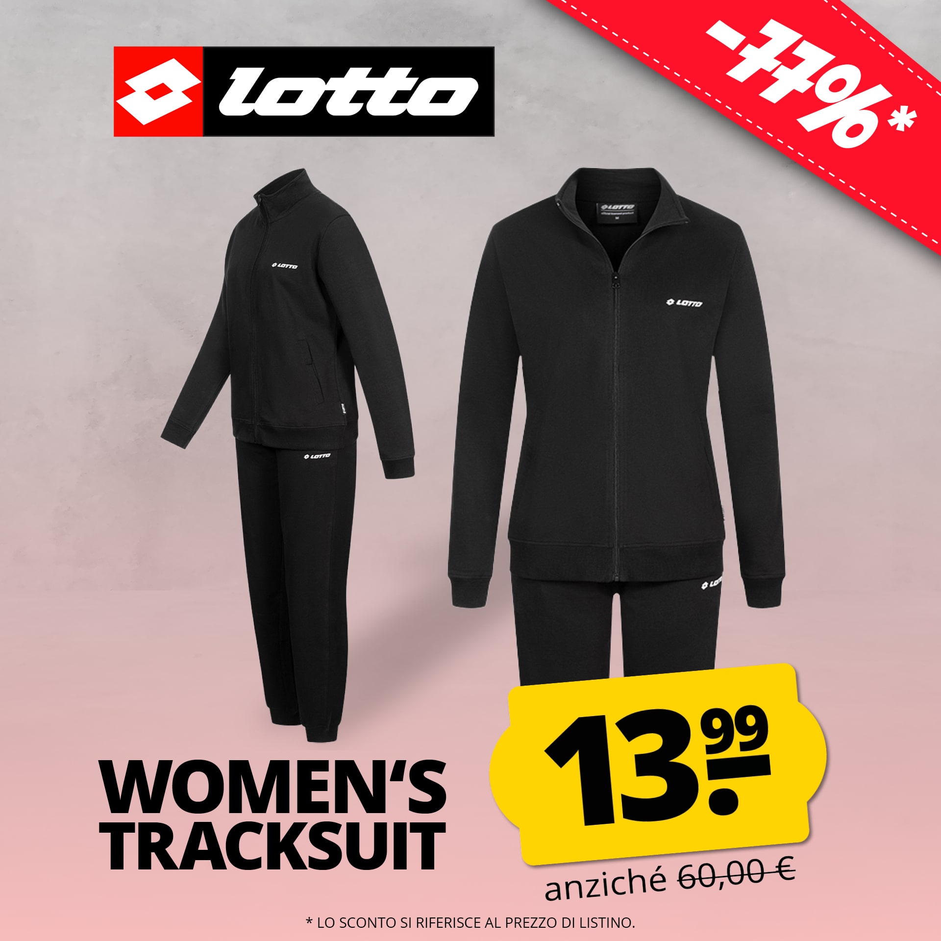 Lotto classic donna tuta