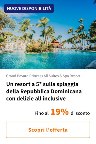 Un resort a 5* sulla spiaggia della Repubblica Dominicana con delizie all inclusive