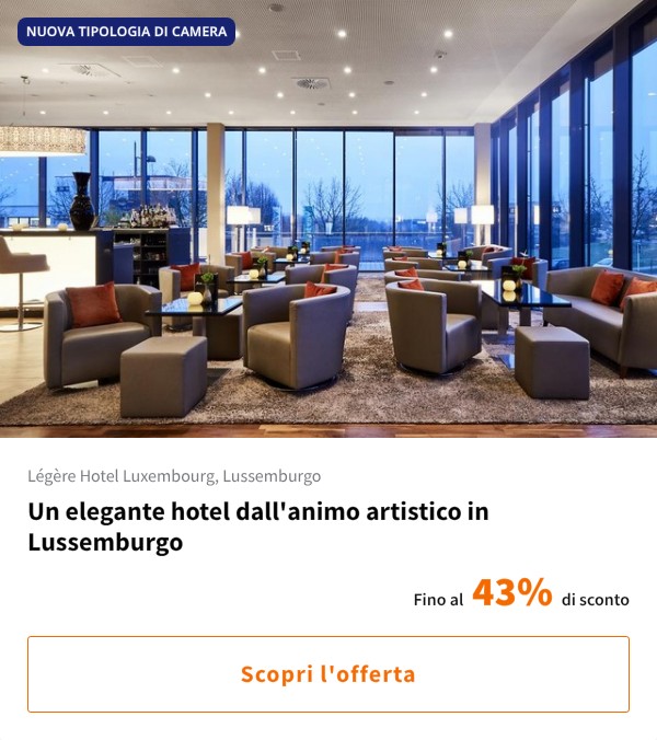 Un elegante hotel dall'animo artistico in Lussemburgo