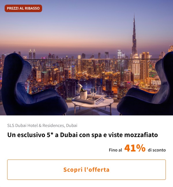 Un esclusivo 5* a Dubai con spa e viste mozzafiato