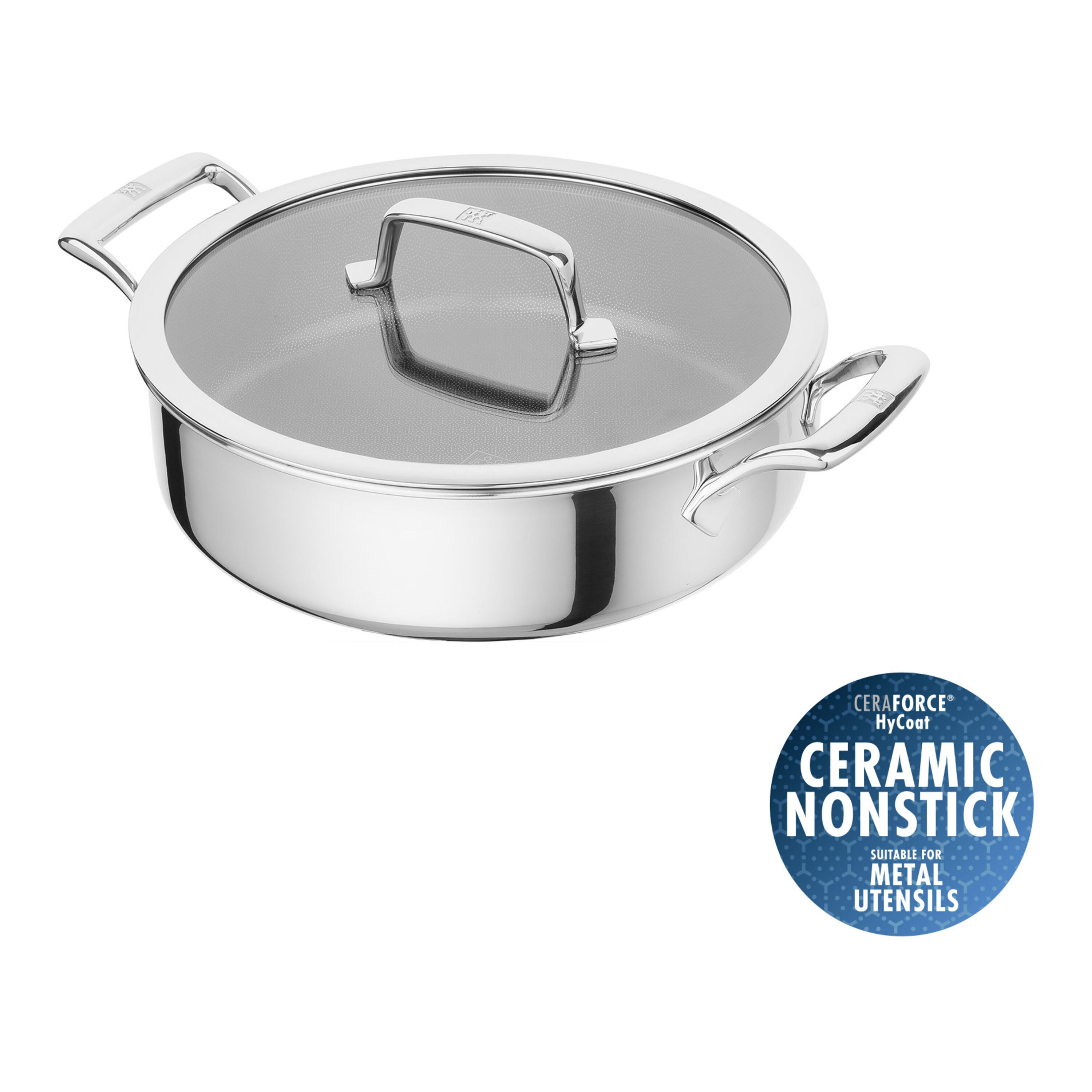 ZWILLING Peak Tegame - 26 cm, 18/10 acciaio inossidabile, Ceraforce HyCoat
