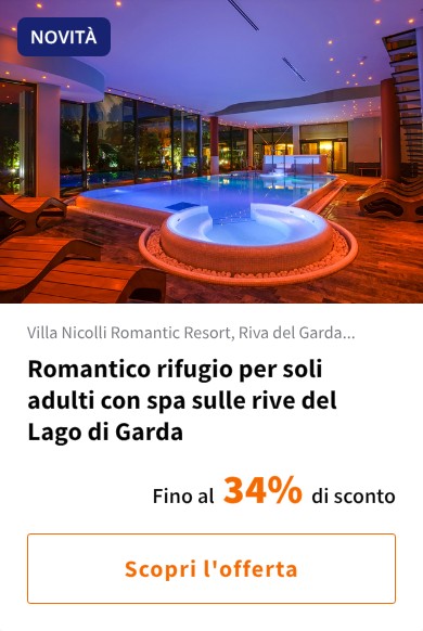 Romantico rifugio per soli adulti con spa sulle rive del Lago di Garda