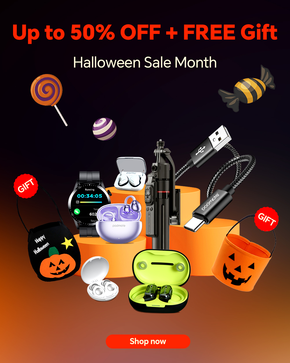 Padmate Halloween Sale up to 50% off