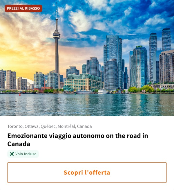 Emozionante viaggio autonomo on the road in Canada