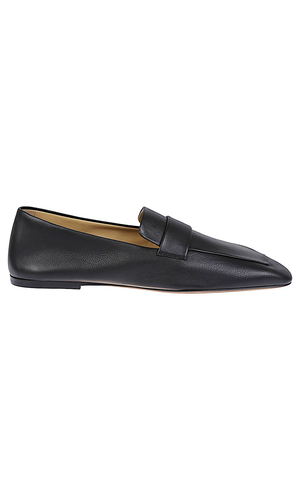 Square leather loafers