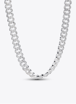 Pavé Cuban Chain Necklace