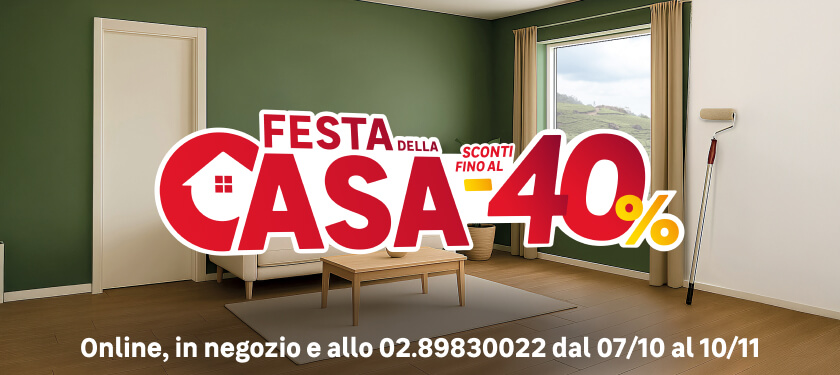 festa della casa con sconti fino al 40%