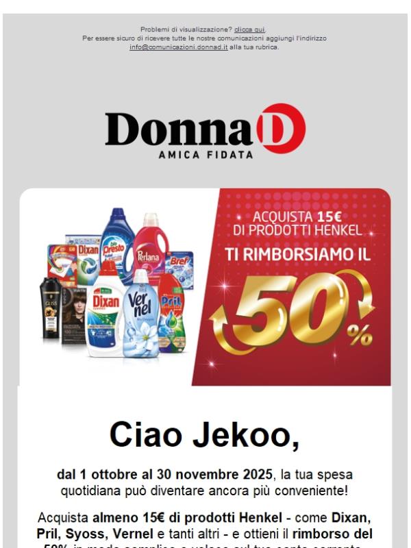 Scegli Henkel e risparmia il 50%: la tua Amica Fidata ti svela come!