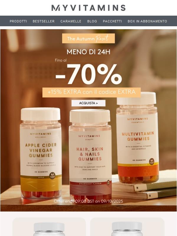 Fino al -70% + un EXTRA 15% 🥰💸