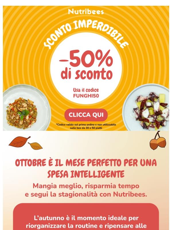 Spesa smart? Approfitta del 50% 🍽️