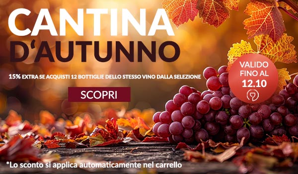 Scorta di vini con 15% di sconto