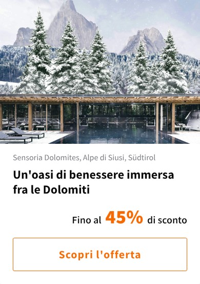 Un&#x27;oasi di benessere immersa fra le Dolomiti