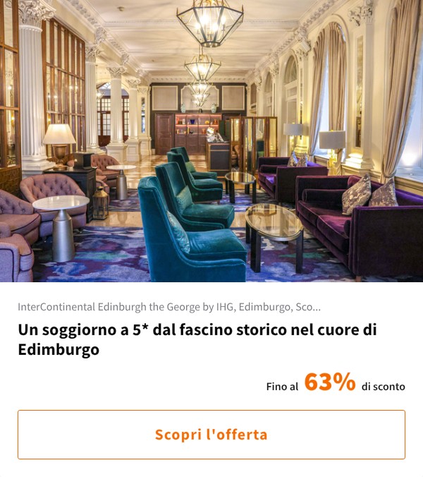 Un soggiorno a 5* dal fascino storico nel cuore di Edimburgo