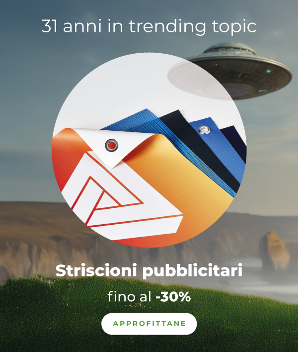 Fino al -30% sugli striscioni pubblicitari