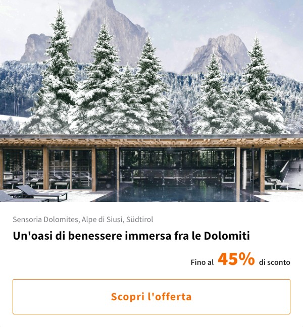 Un'oasi di benessere immersa fra le Dolomiti