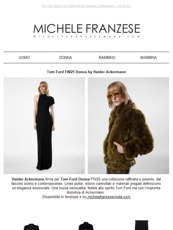 Tom Ford FW25 Donna by Haider Ackermann