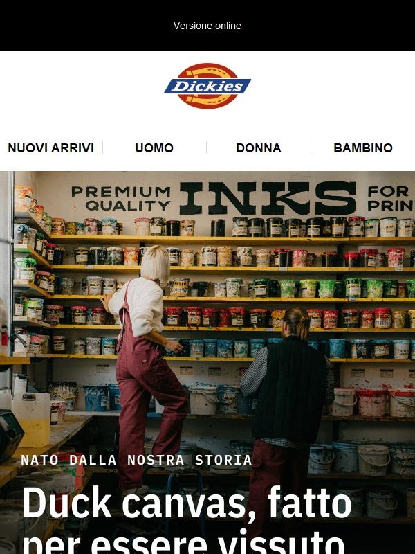 Scopri i look in duck canvas, pensati per chi crea