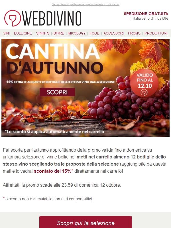 EXTRA -15% 👉 Con 12 bottiglie dalla selezione!