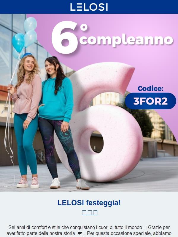 Festeggia con noi: 3 AL PREZZO DI 2 🎉🎉