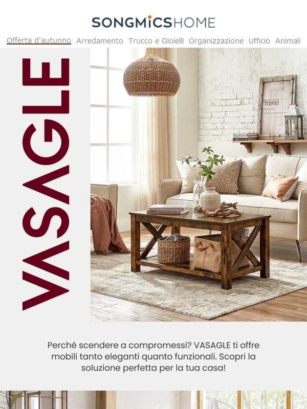 Ama la tua casa—VASAGLE ti aiuta