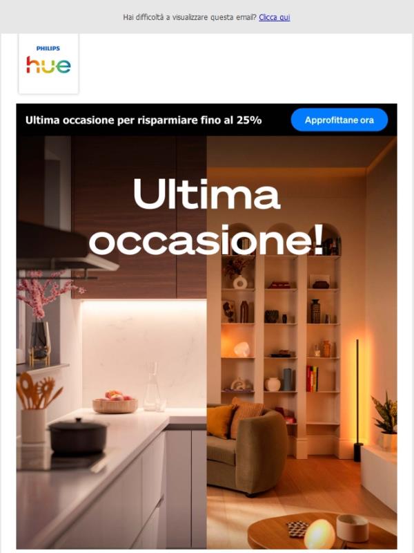 ⏰ Ultima occasione per risparmiare fino al 25%