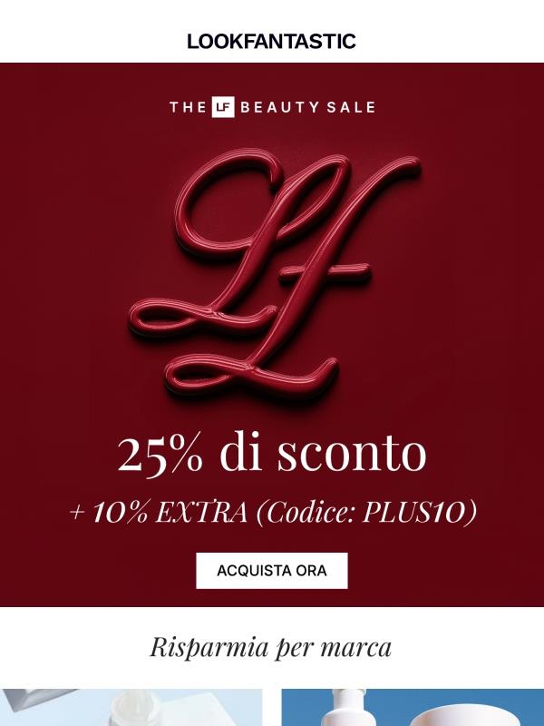 10% di sconto EXTRA su quasi tutto? Sì, grazie!