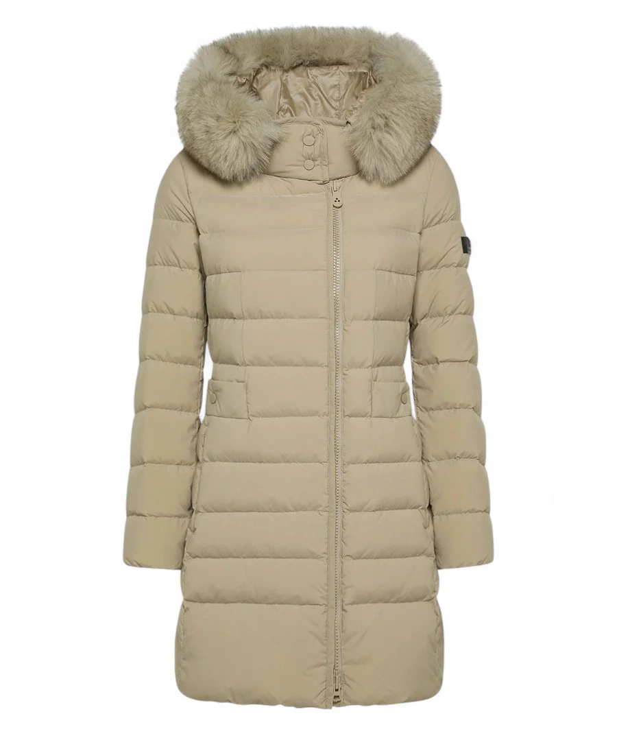 Image of Piumino lungo Seriola ML 06 Fur con pelliccia
