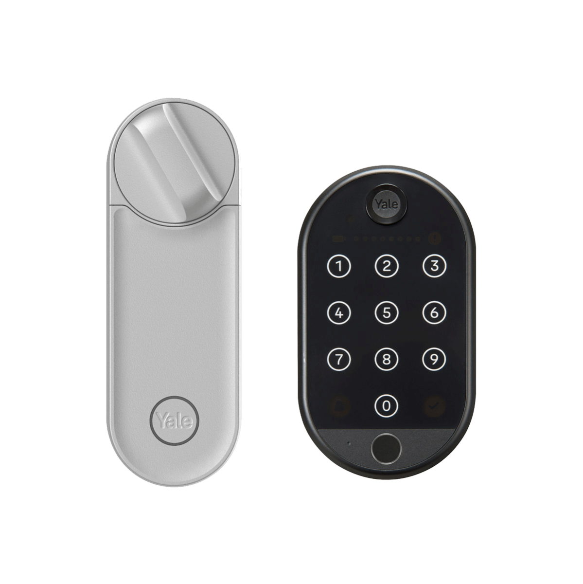 Smart Lock Linus® L2 Argento + Tastierino Smart 2 con Impronta Digitale