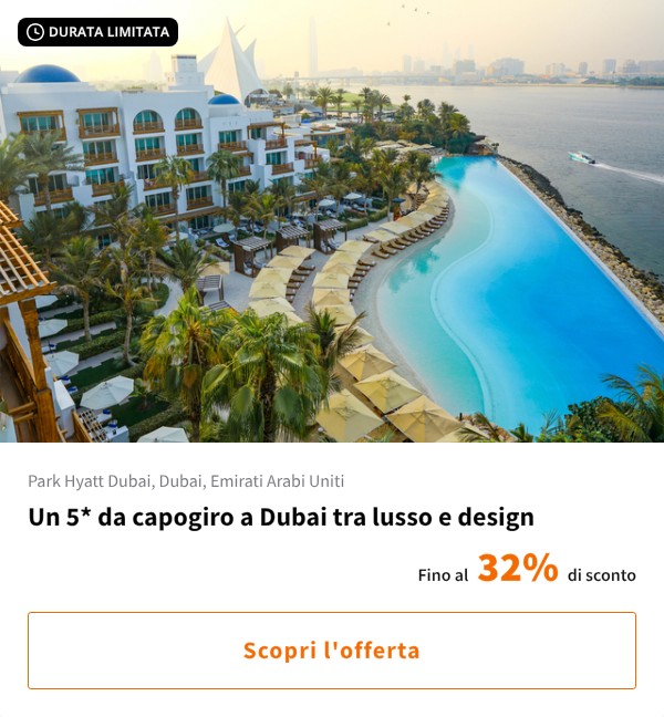 Un 5* da capogiro a Dubai tra lusso e design