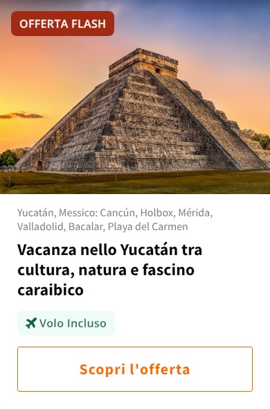 Vacanza nello Yucatán tra cultura, natura e fascino caraibico
