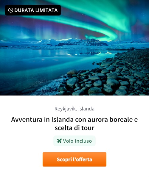 Avventura in Islanda con aurora boreale e scelta di tour