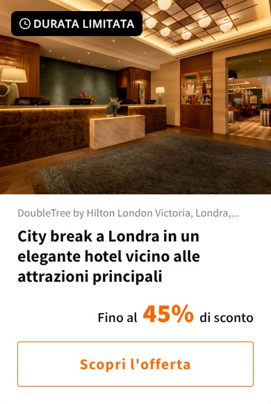 City break a Londra in un elegante hotel vicino alle attrazioni principali