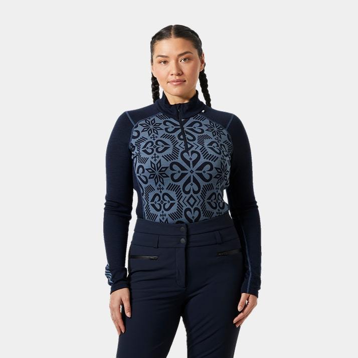 Women's LIFA® Merino Midweight Graphic Half-Zip Base Layer