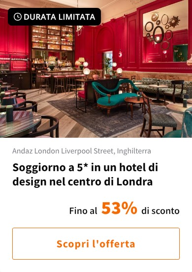 Soggiorno a 5* in un hotel di design nel centro di Londra