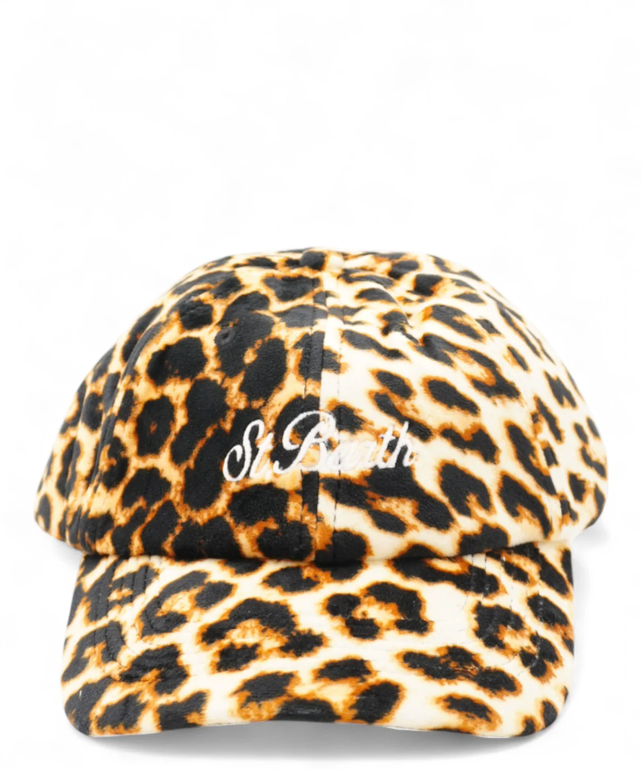 Image of Berretto Baseball Velvet leopardato