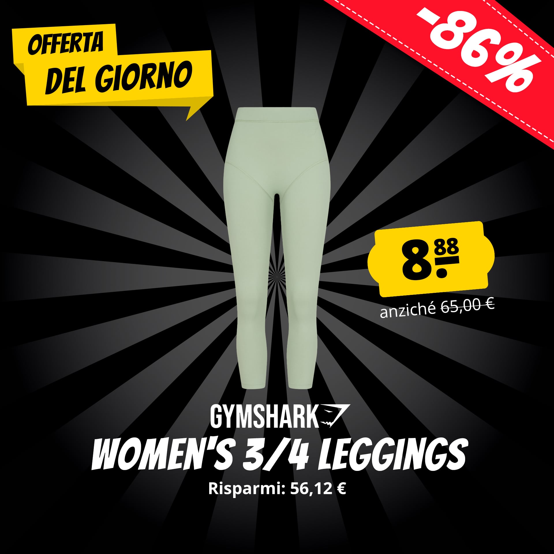 Gymshark x kk twins donna 3/4 leggings