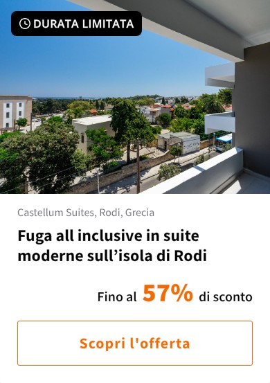 Fuga all inclusive in suite moderne sull%27isola di Rodi
