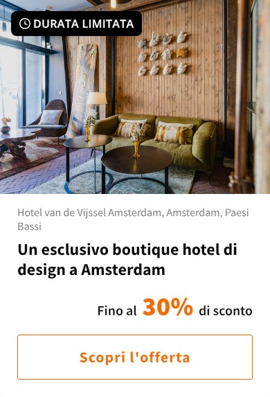 Un esclusivo boutique hotel di design a Amsterdam