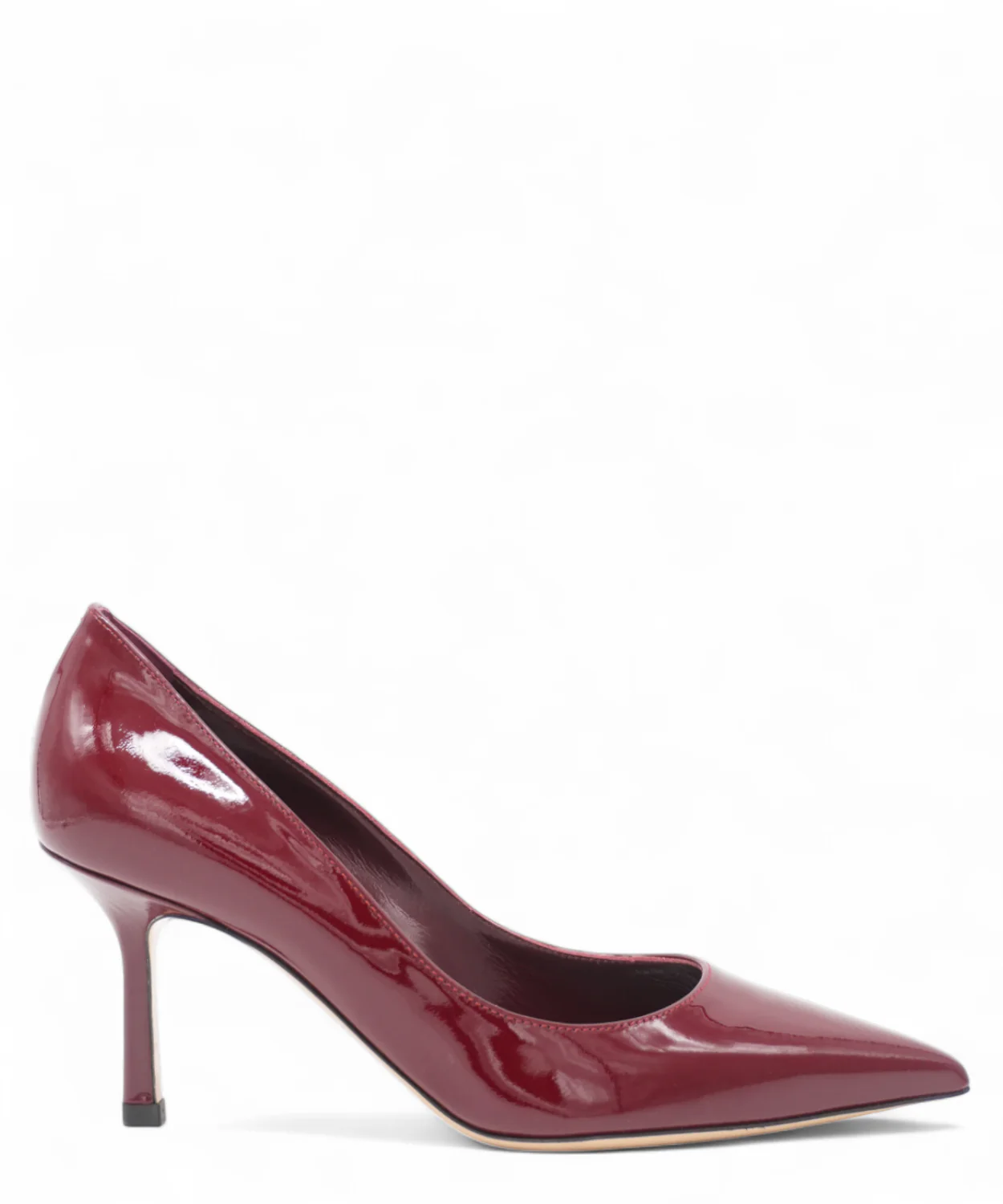 Image of Décolleté eva Vernice Bordeaux Tacco 7.5cm