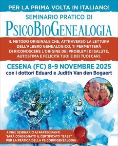 Seminario Pratico di PsicoBioGenealogia con i dottori Eduard e Judith Van den Bogaert - 8 e 9 Novembre 2025