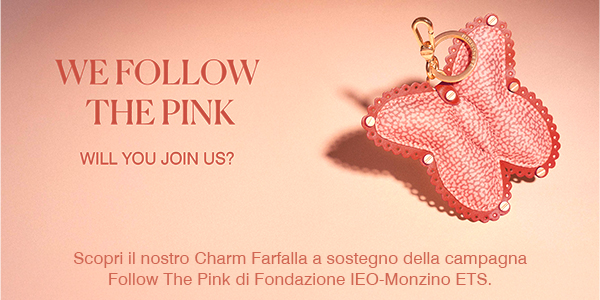 Follow The Pink - Portachiavi a farfalla